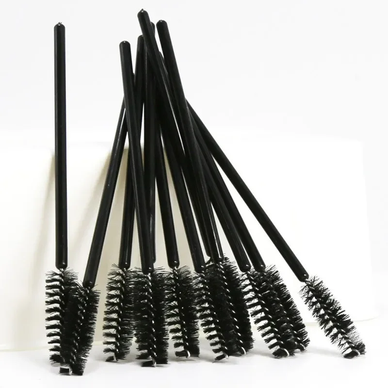 Black Nylon Disposable Eyebrow Makeup Brush Mascara Applicator