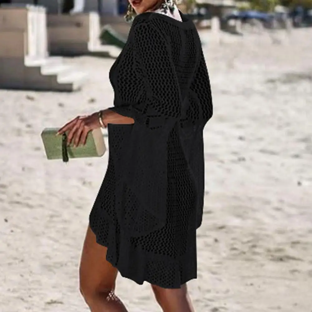 Sexy Women&rsquo;s Bathing Suit Beach Cover Up Knitted