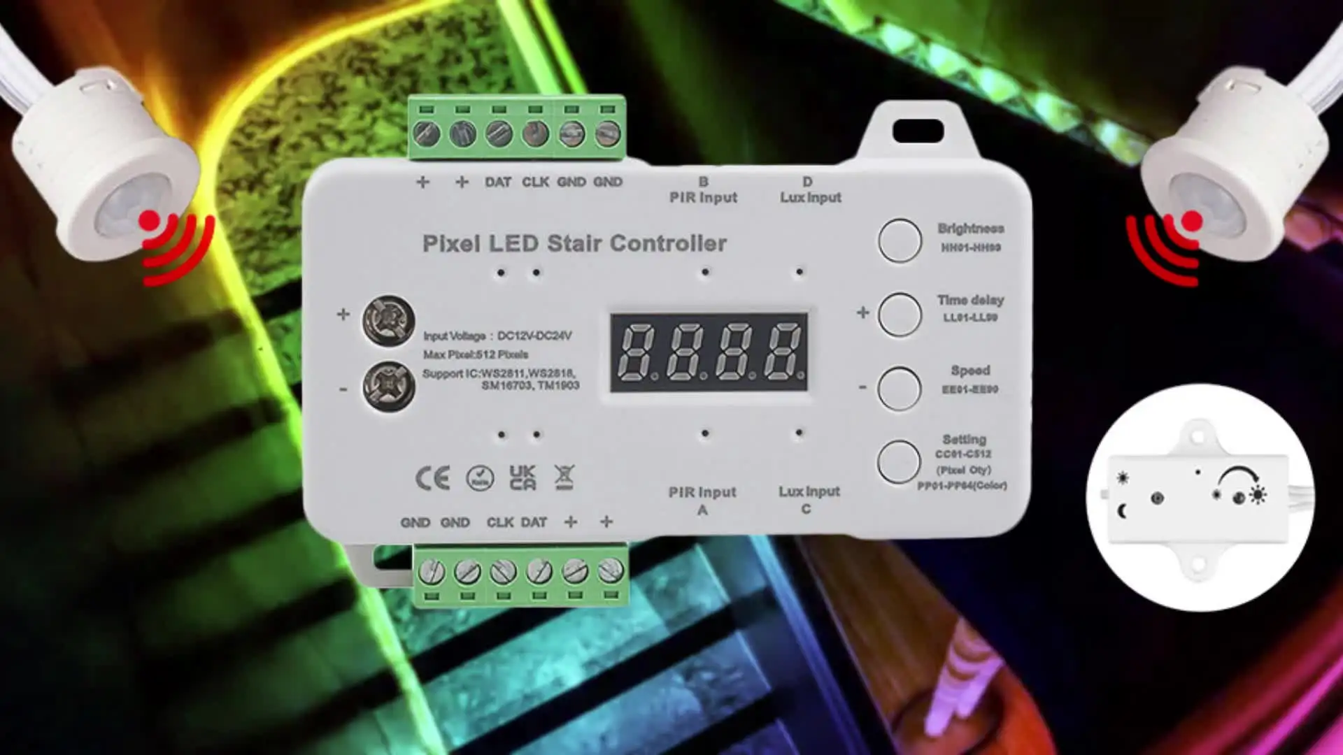 PIR-Bewegungssensor Treppenlicht-Controller Für Pi Produktbild-Vorschau 6