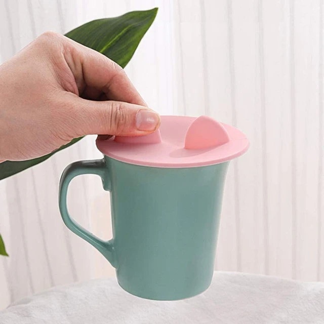 Apple Silicone Cup Lid Cover Topper for Coffee Mug, Tea Cup