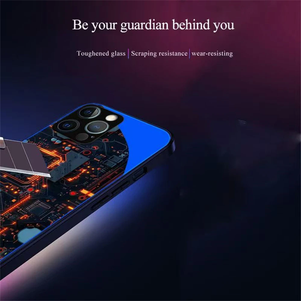 Platine Core Design LED Telefon Fall Sprachgesteuerte Beleuchtung Zurück Abdeckung Für Samsung S25 S24 S23 S22 S21 S20 FE Plus Ultra – Detail 26