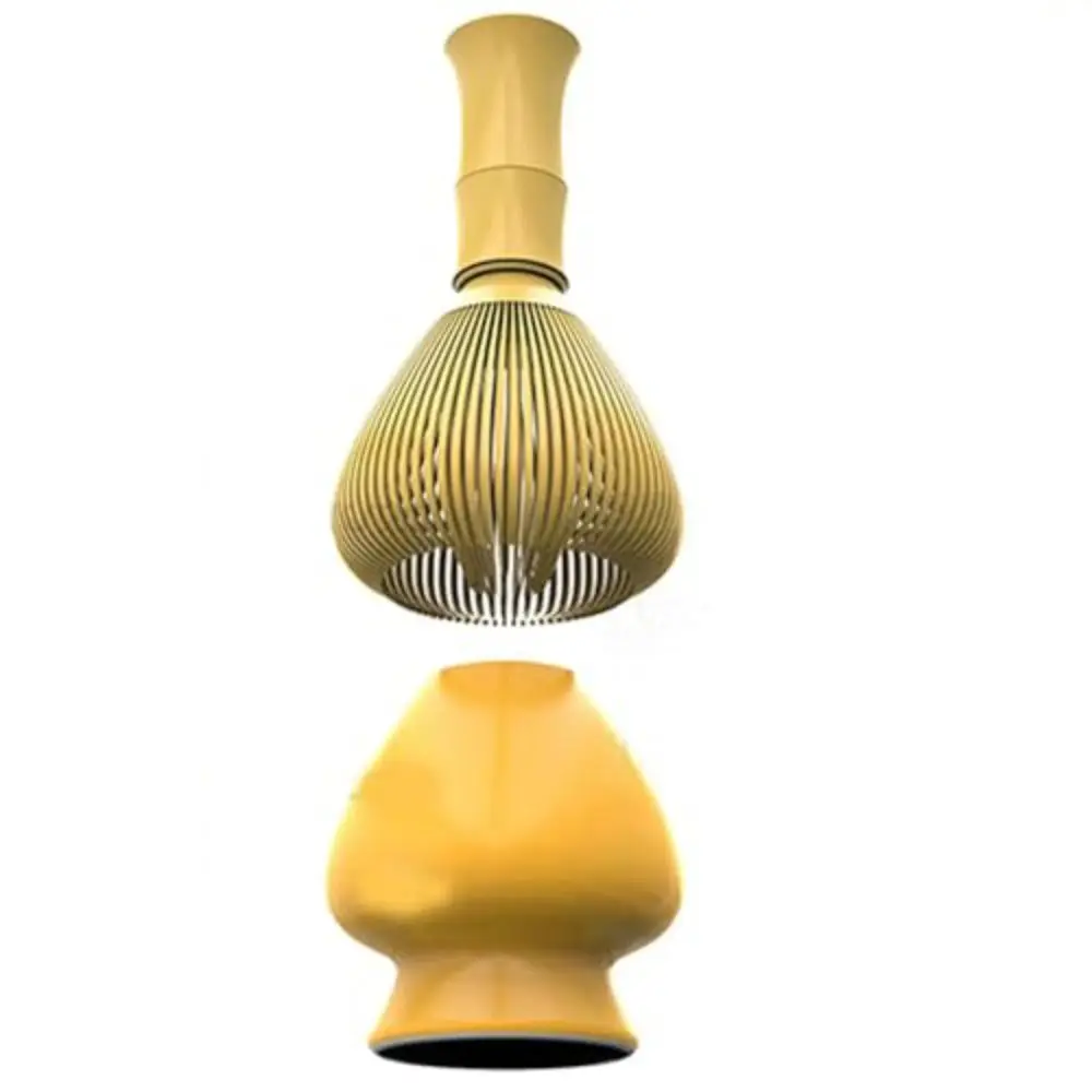 Premium Green Tea Powder Whisk Set with Reusable ABS Brush and Holder