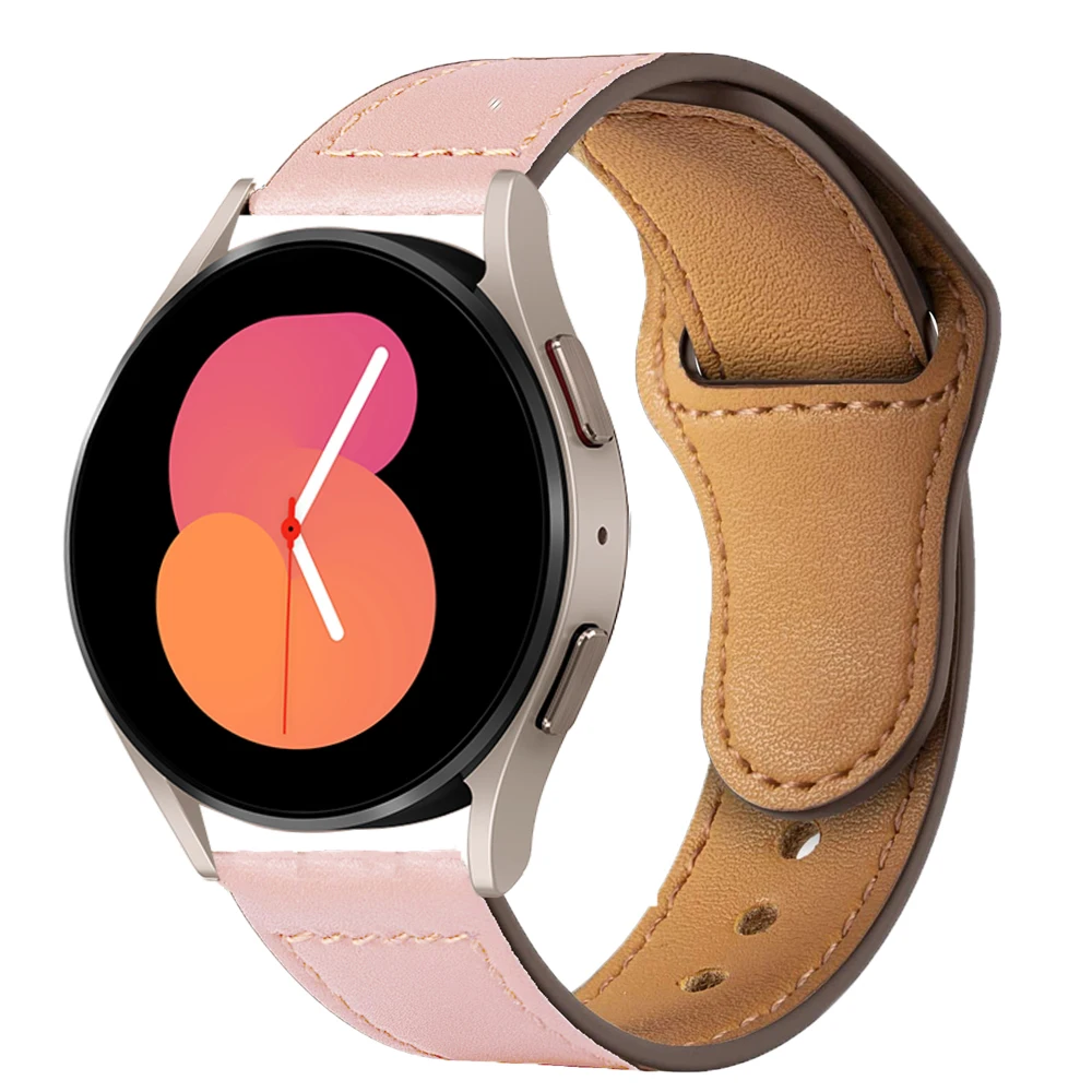 Elegant Leather Watch Band - 20mm/22mm Adjustable Strap Bracelet