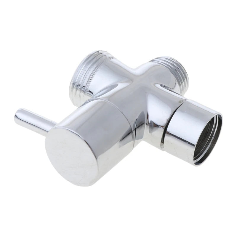 1/4 3 Way Faucet Adapter Diverter Valve Counter Top for Handheld Shower Head Bath Tap Faucet Switch Outlet