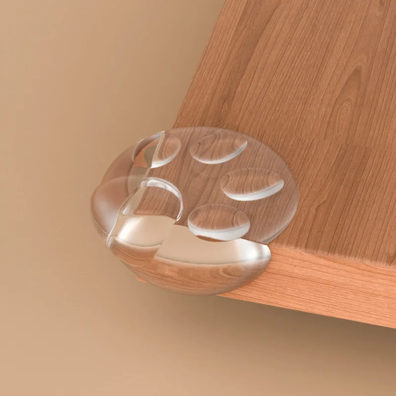 10Pcs/lot Ball Shape Table Edge Corner Protection Cover Bear Paw Child Safety Airbag Anti-Collision Corners Transparent Thicken