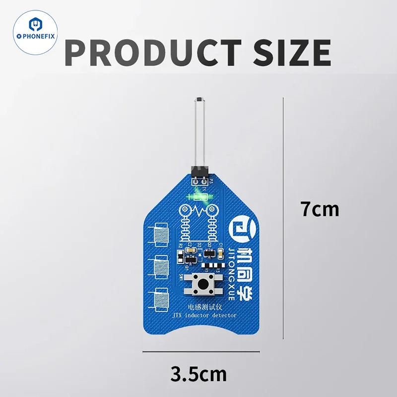 JTX CT-1 인덕터 감지기 휴대 전화 마더 보드 구성 요소 코일 테스터 PCB를 빠르게 감지하고 오류 해결 도구를 찾습니다.