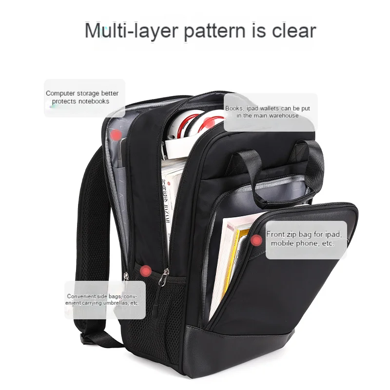Multifunctional Backpack Trendy Men's Waterproof Sports Bag School Bag High-end Computer Bag Backpack Women's Leisure Travel