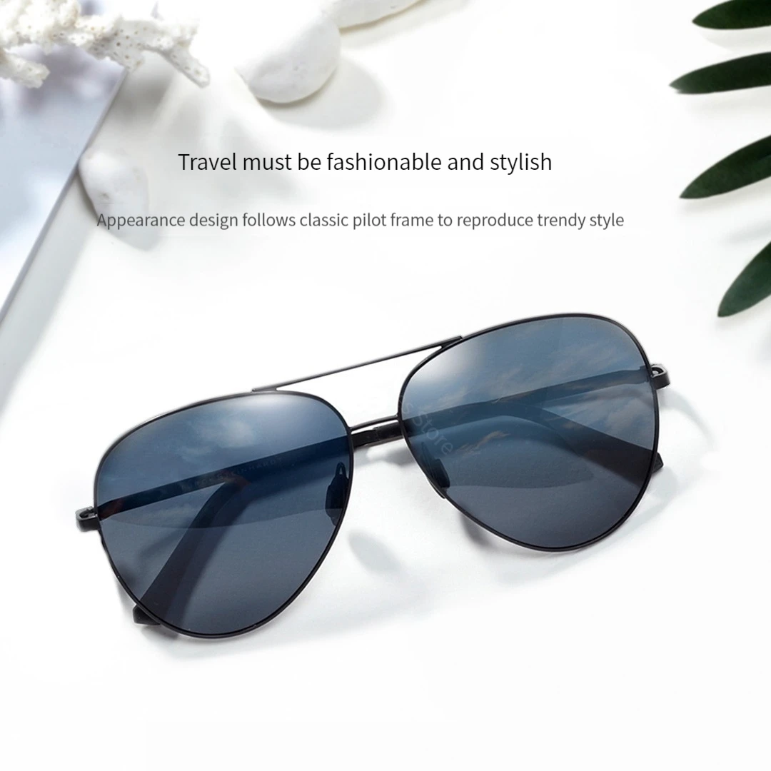 New Youpin TS polarized sunglasses UV400 protection Fashion pilot Style Sunglasses TAC polarizing lenses 0.7mm lens Riding Sport 3