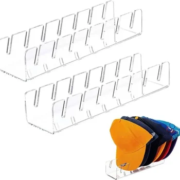 Baseball cap racks Stackable Rectangular Acrylic Hat Organizer Stand For Baseball Caps Display And Organizer