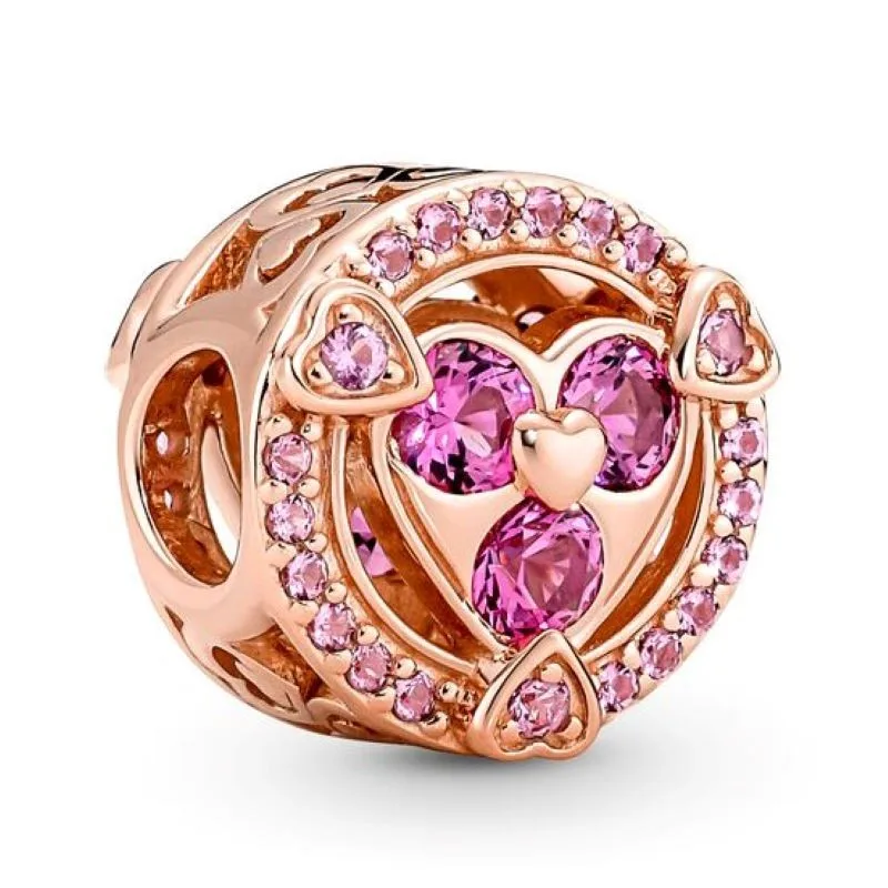 

Original Moments Reveal Your Love Sparkling Heart Button Charm Bead Fit Pandora 925 Sterling Silver Bracelet & Necklace Jewelry