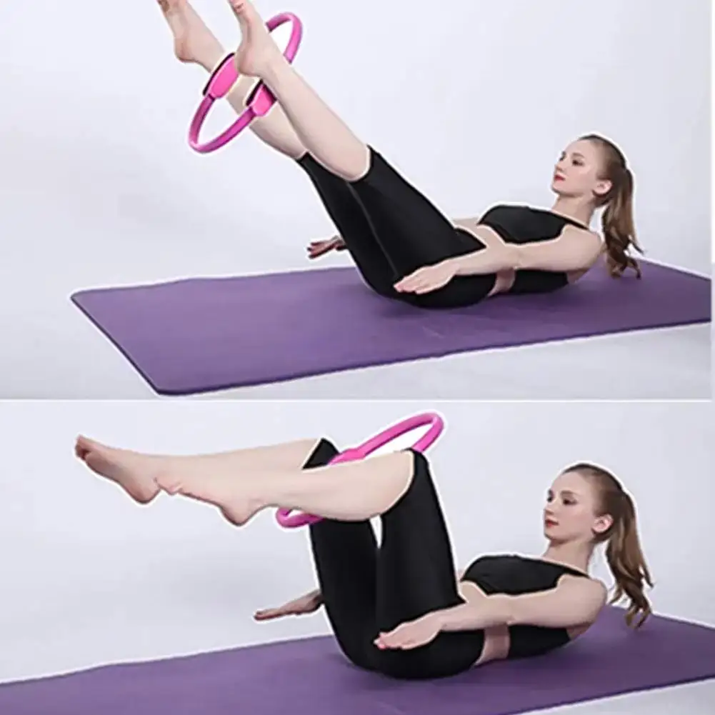 38cm Yoga Fitness Circle Magic Ladies Professional Home Training Circle Exercise Gym Pilates Muscle Exercise Accessories Y7t7 yoga circle,pilates ring