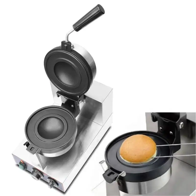 Ufo Burger Machine Ice Cream Hamburg Maker Commercial Rotary 110V 220V Gelato Panini Press Machine