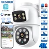 BESDER 4K 8MP Wifi Camera PTZ Outdoor Dual Screen Human Detection Dual Lenses 10MP Security Protection IP Camera Audio O-Kam Pro 1