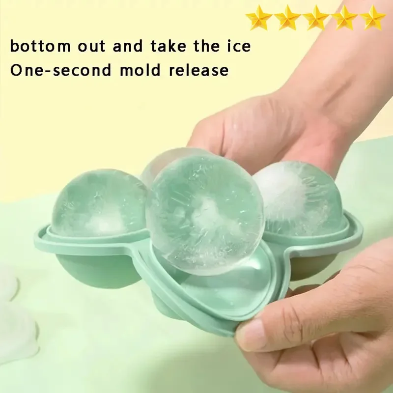Ice Molds 1pc Large Silicone Ice Cube Trays Easy-Release No Leakage Perfect for Whiskey Cocktails Juice Parties