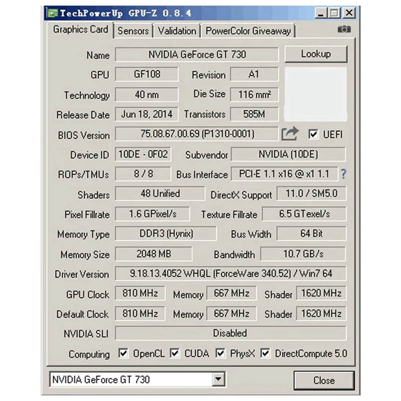 video card in computer GT730 image Card 64Bit GDDR3 GT 730 D3 Game Video Cards GeforceHDMI Dvi VGA Video Card video card in computer