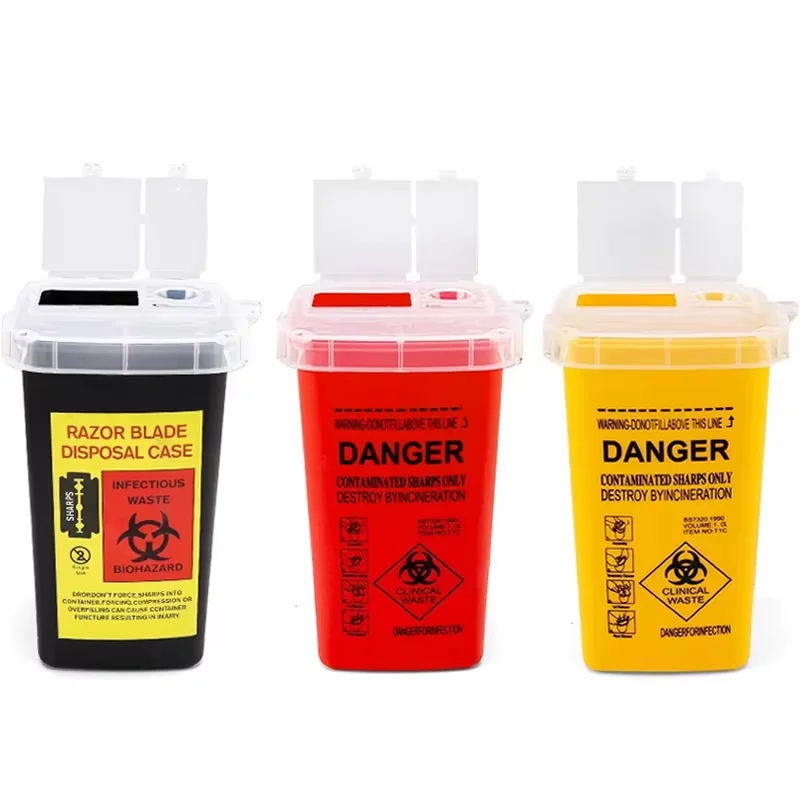 Large Capacity 1L Medical Waste Disposal Container