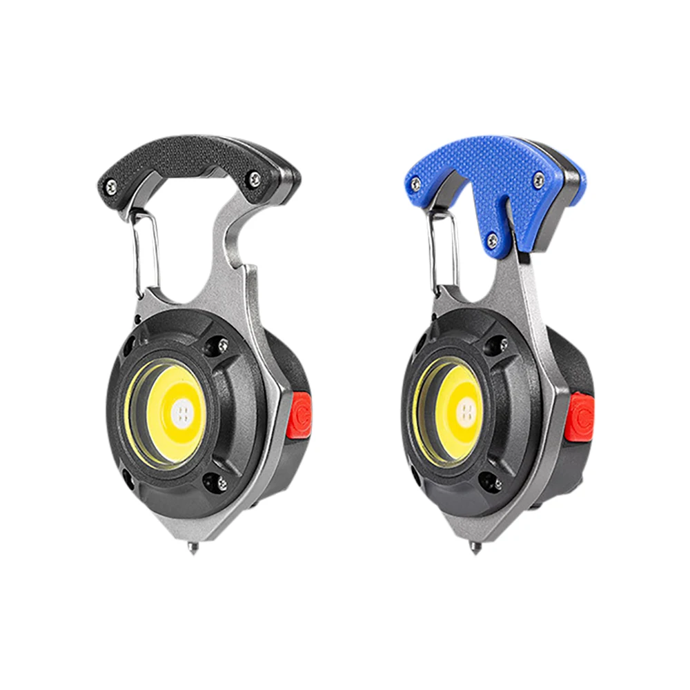 Work Light 1PC Portable COB Keychain Flashlight LED Mini Work Lights Floodlight Type C Rechargeable Bottle Opener Outdoor Camping Light