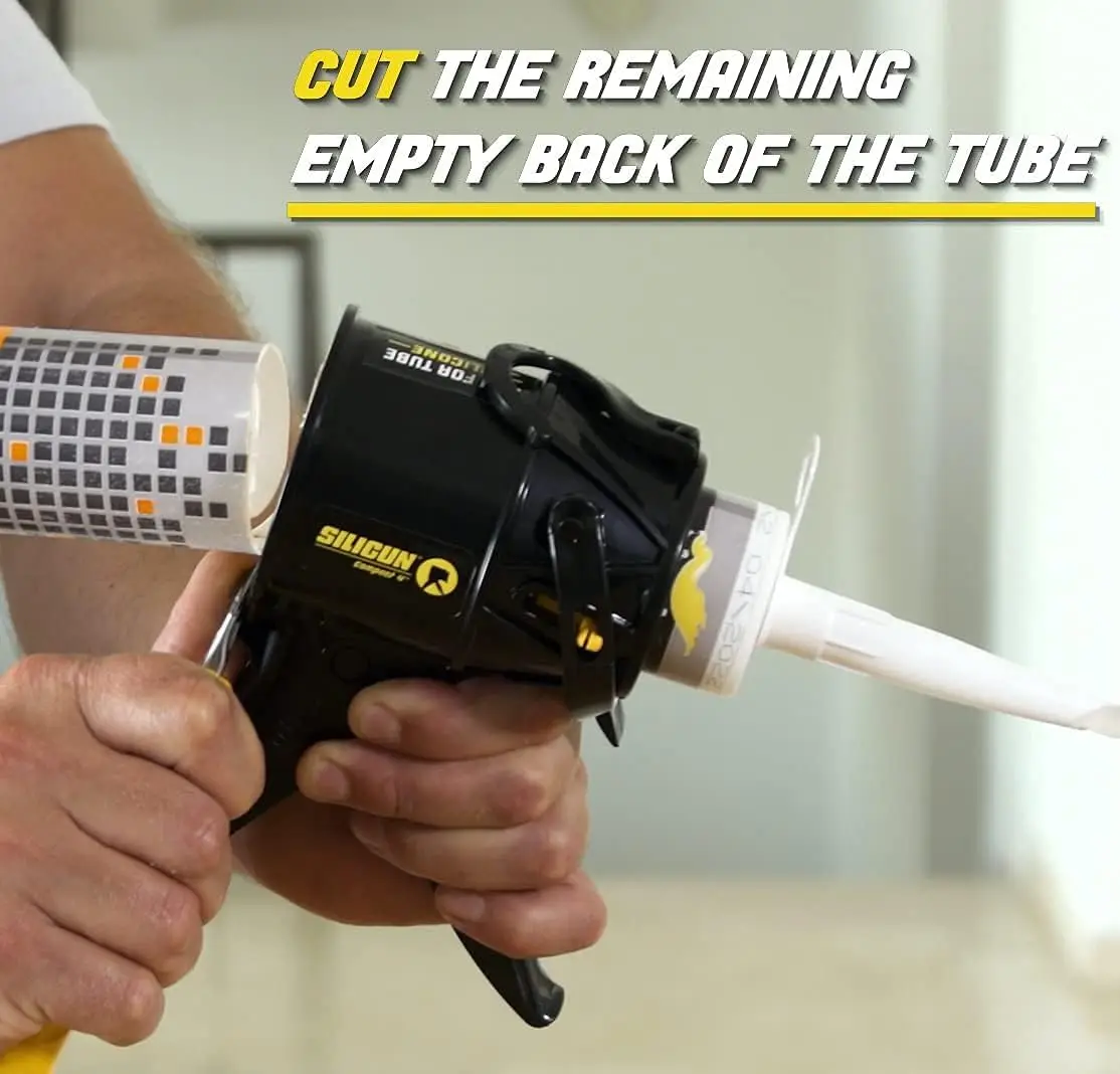 Caulking Gun (5 Pcs) - Anti Drip Extreme-Duty Caulking Gun - Patented New and Innovative Design - Lightweight ABS Frame 6