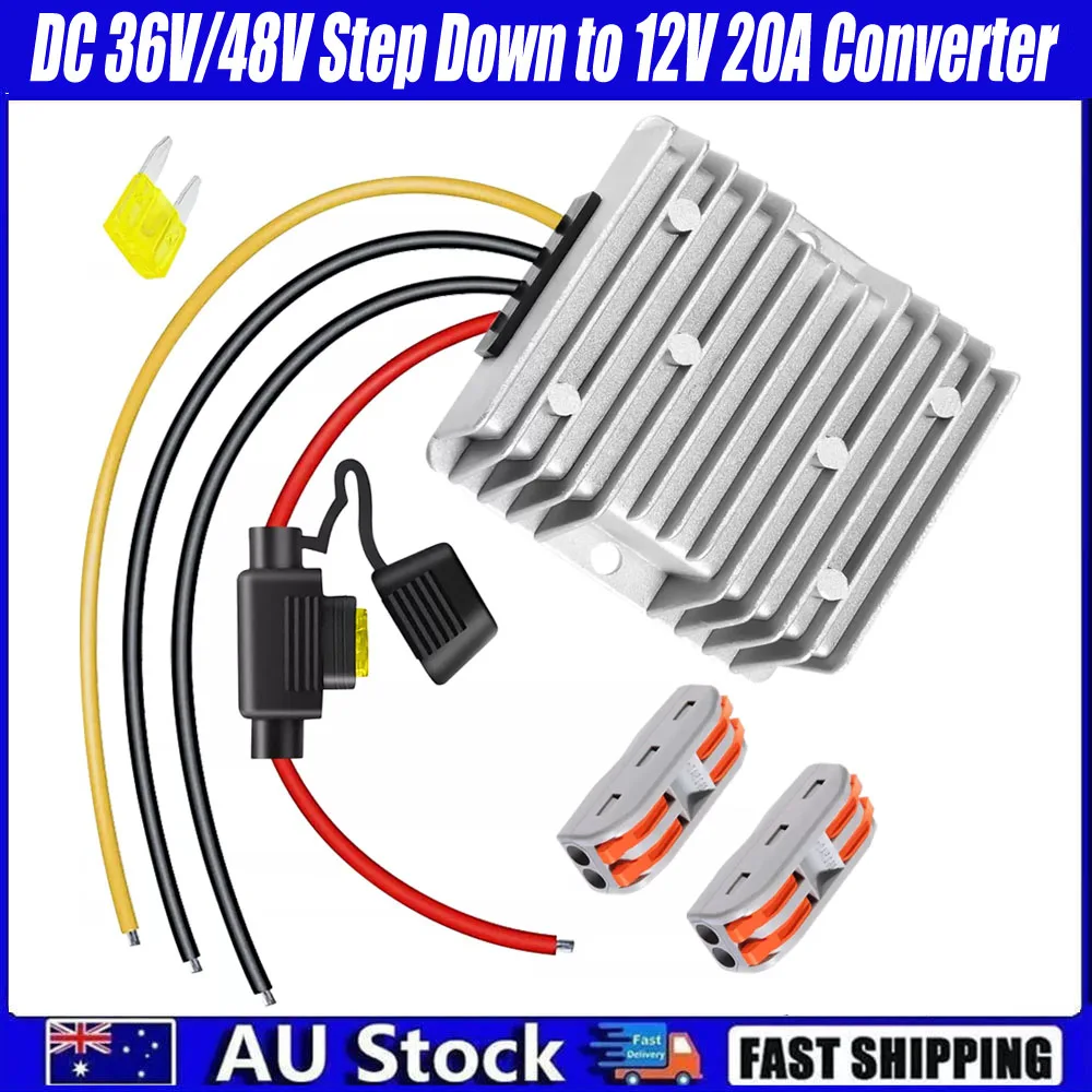 DC 36V/48V Step Down to 12V 20A 240W DC Converter Regulator Power Supply