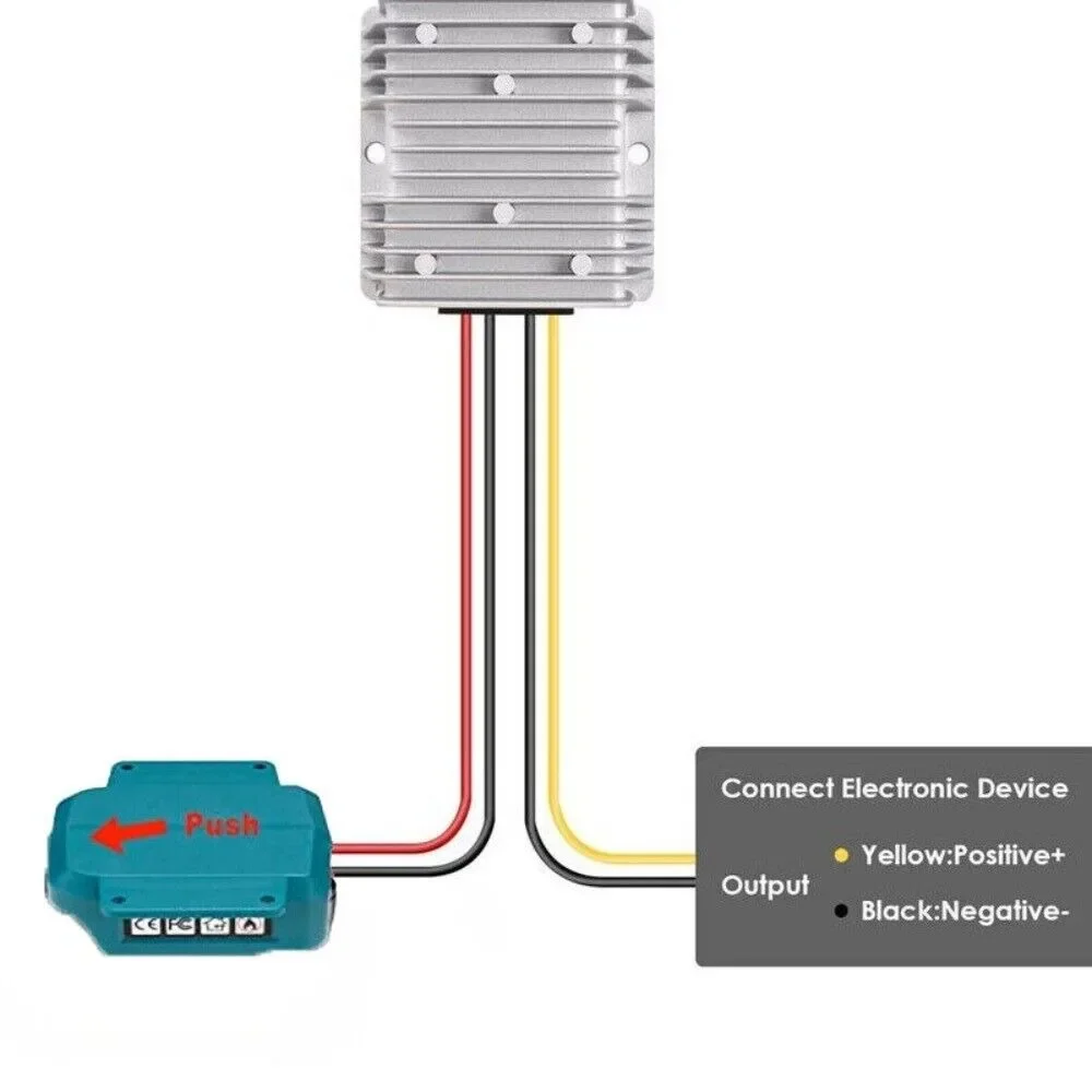 Makita 18V 리튬 이온 배터리 용 DC 18V  DC 12V 20A 240W 스텝 다운 컨버터 어댑터 DIY 자동 벅 부스트 전압 레귤레이터