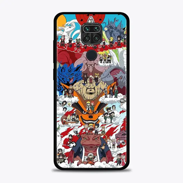 Phone Case For Xiaomi Redmi Note 9S 9 10 8 11 Pro 9T 8T 7 Cover for redmi k40 9A 9C Coque Silicone Capa Naruto Anime B08