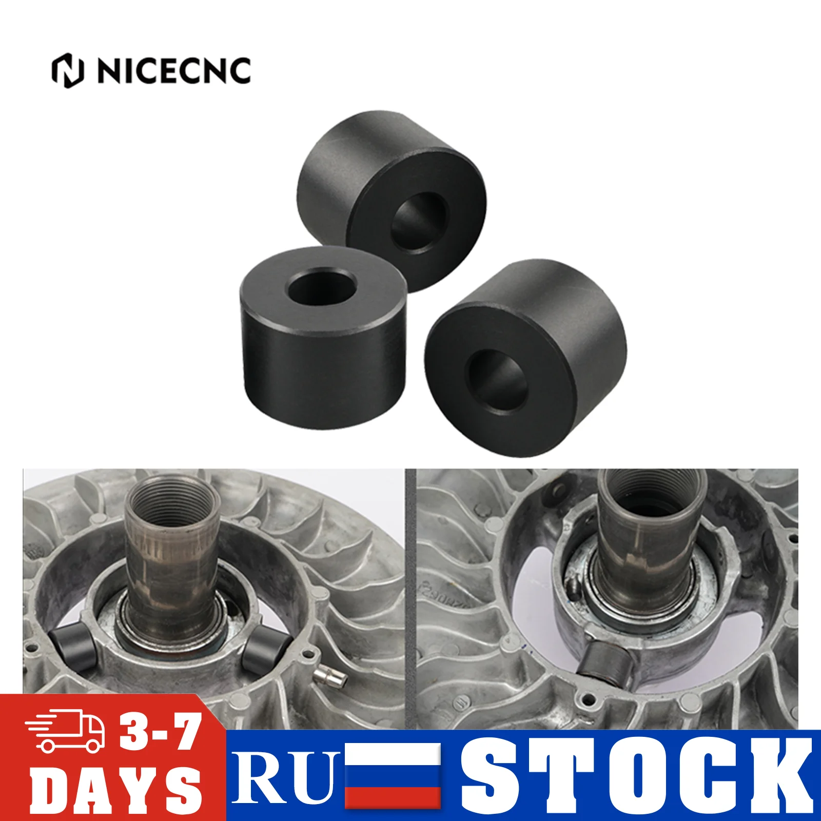 Nicecnc 3 Pack Utv Driven Clutch Rhino Roller Kit Per Can-Am Maverick X3 2017-2022 Trail 1000 800 2018-2022 Defender Accessori