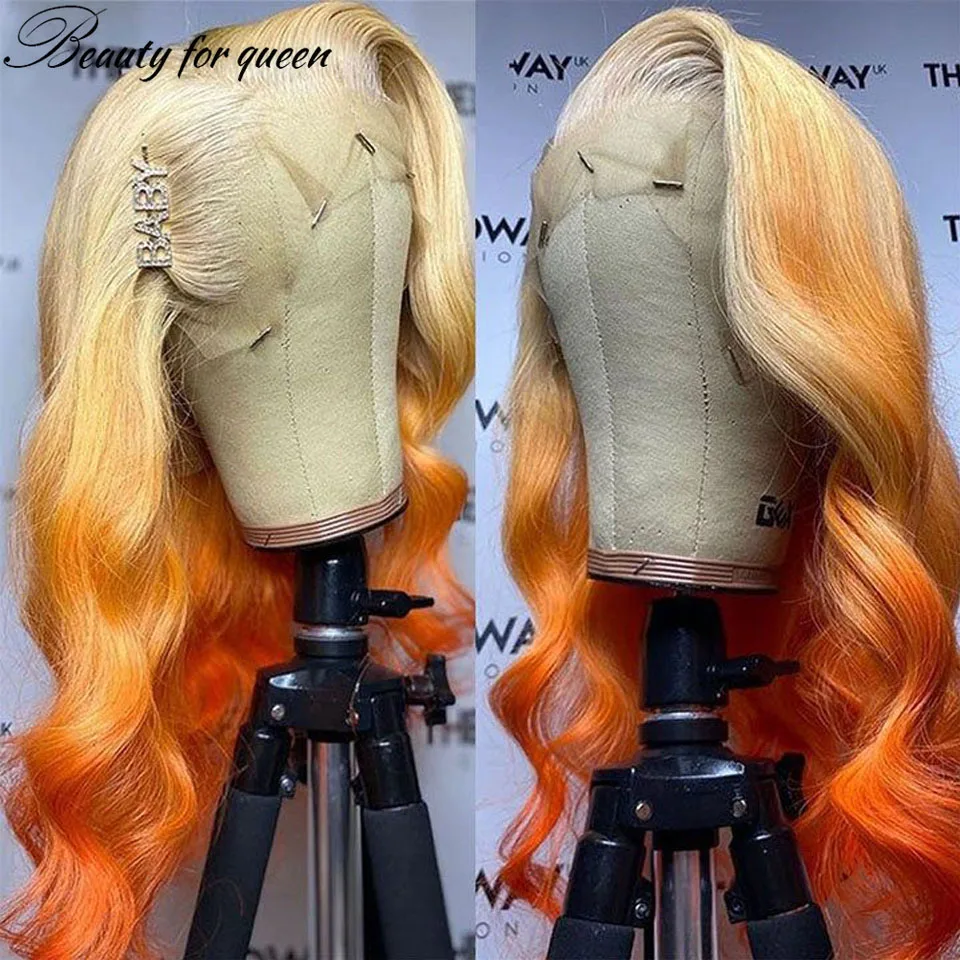 Ginger Body Wave Transparent Lace Front Wig