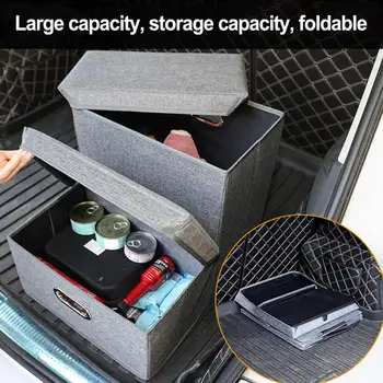 차량용 접이식 보관 용기, 폴리에스테르 나무 개 계단 보관함, 넓은 공간 정리함, 자동 보관