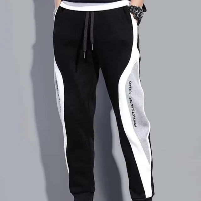 Hommes pantalons noirs Hip Hop cordon survêtement mode pantalon confortable mâle pantalon de survêtement décontracté ample taille élastique vêtements de sport 6