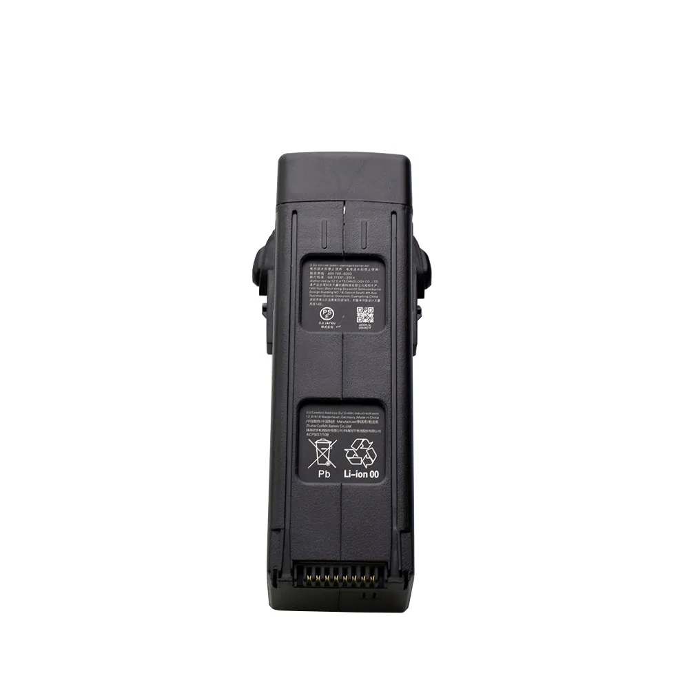 Vue de dessus de la batterie 9000 mAh pour DJI Mavic 3, avec étiquette de spécifications techniques
