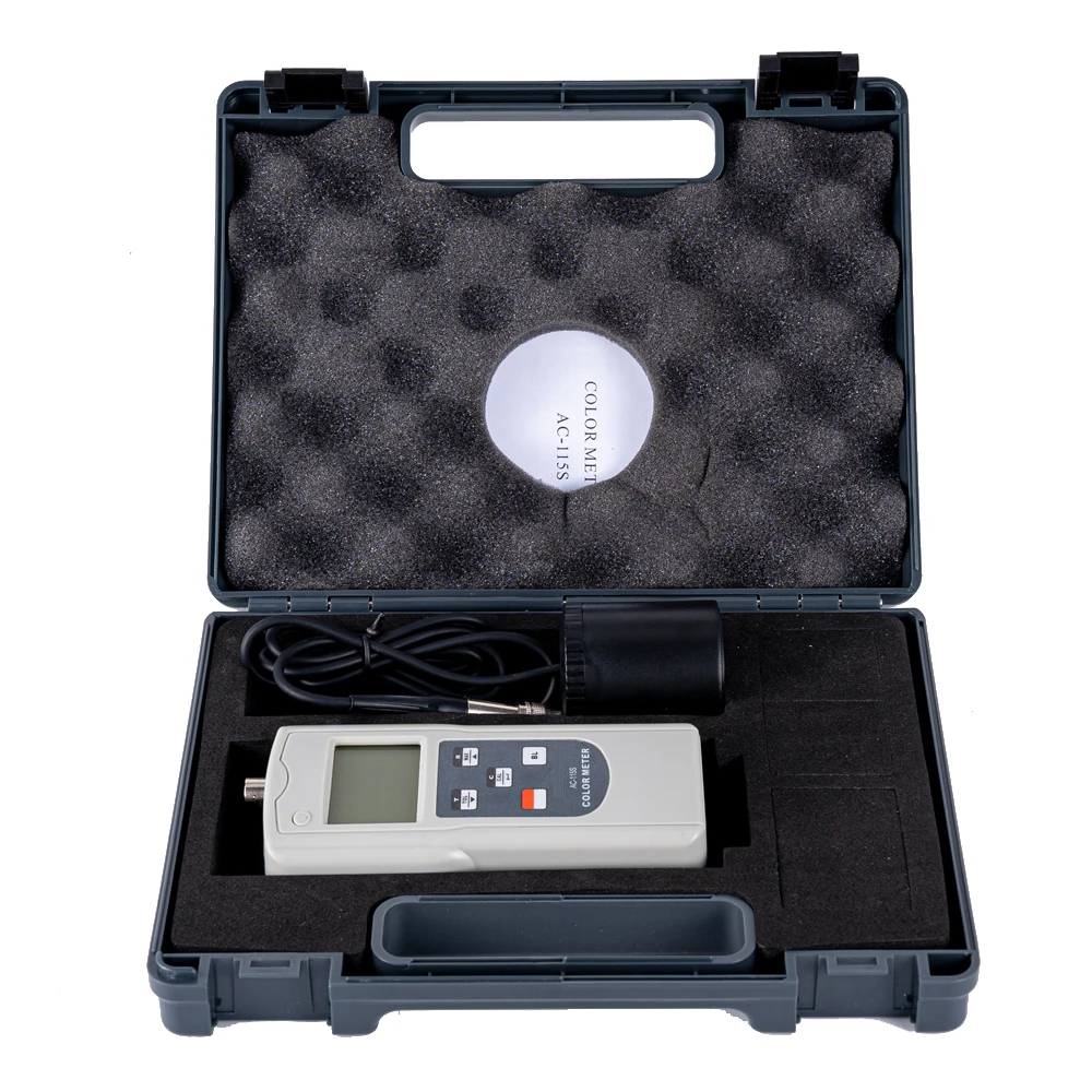 Handheld Colorimeter AC-115S High Precision Colorimeter Paint Coating Fabric Color Contrast Meter 6