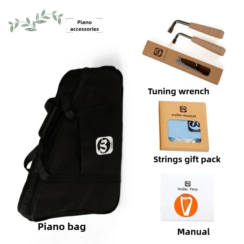 8-string Birch Small Harp Portable Children Beginner Practice Harp Professional Performance Musical Stringed Instrument