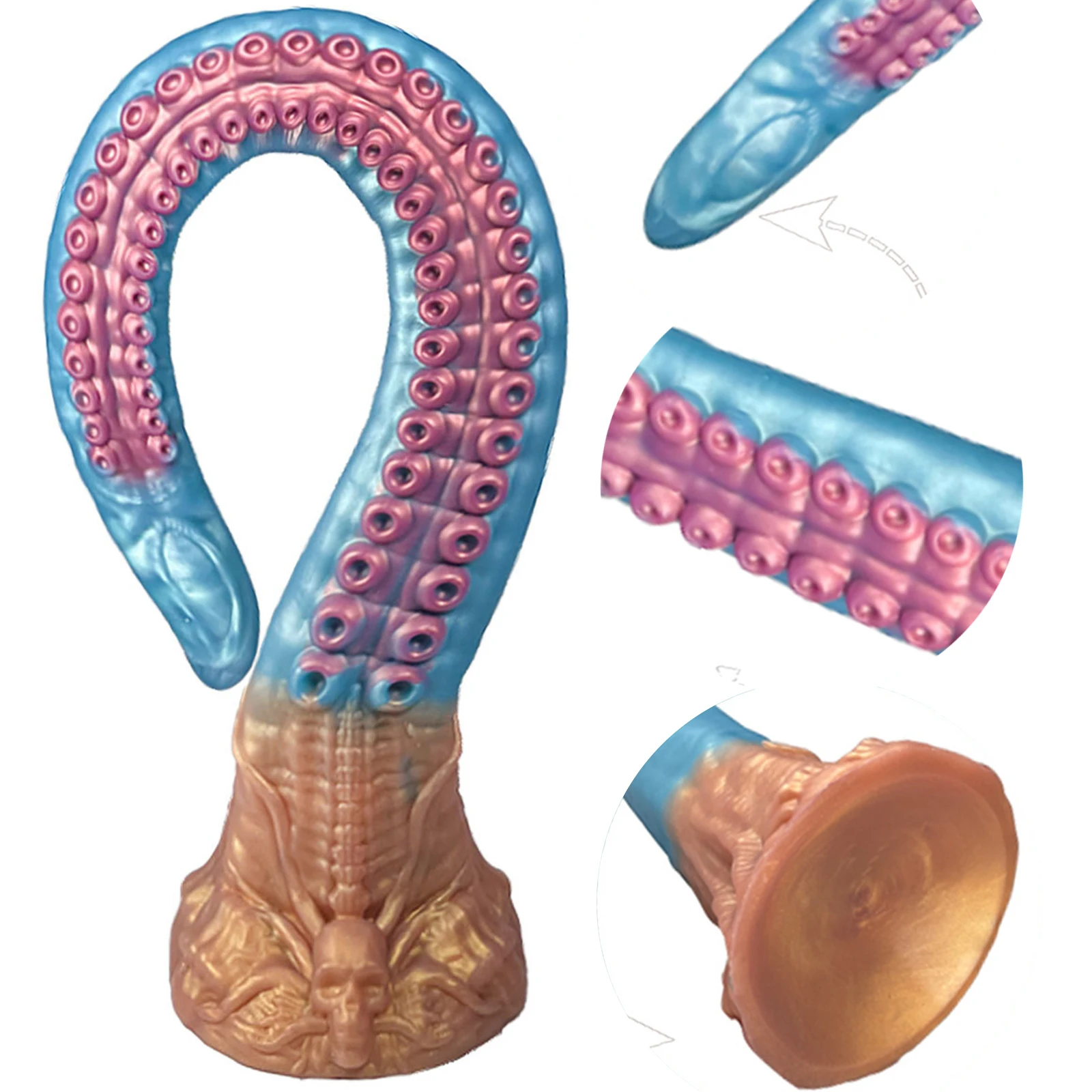 Dildo Realista Polvo com Ventosa Tentacle Strong