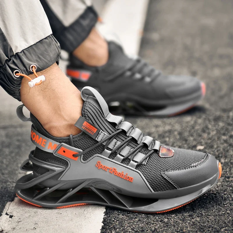 

All-match Men Blade Running Shoes Breathable Sneakers Jogging Fashion Antiskid Damping Sports Training Zapatillas