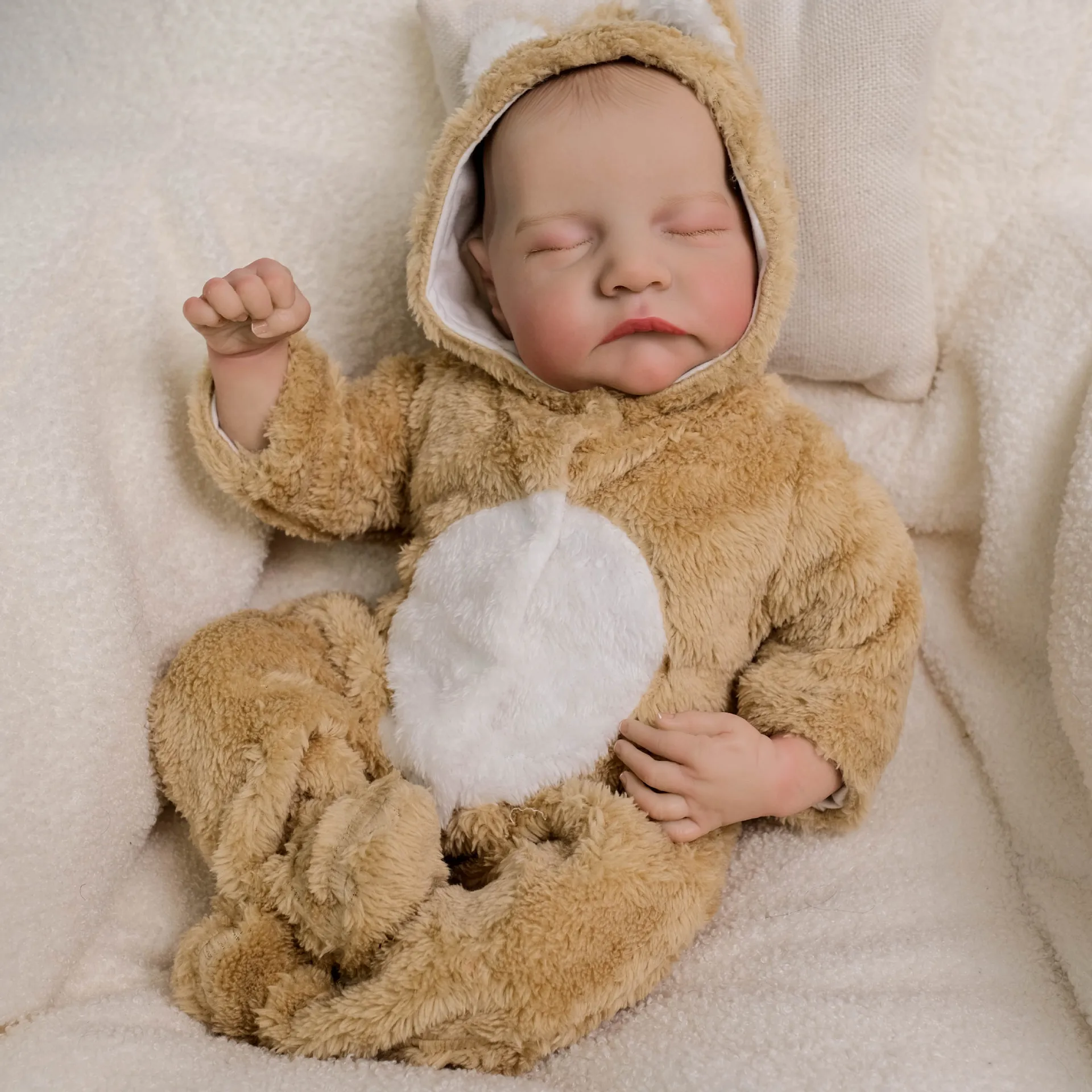 18-Inch Reborn Baby Dolls Lifelike Realistic Newborn Boy Kids Age 3 +