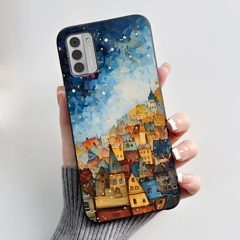 Silicone Soft Black Aesthetic Cute Cat Astronaut Phone Case Bumper Shell