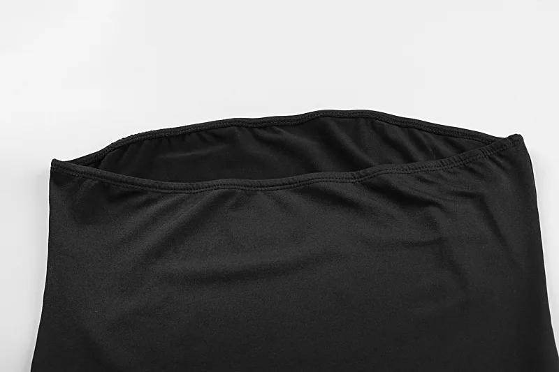 Autumn Mesh 2 Piece-Set Long Dress Women Off-Shoulder Pleated Elegant Bandeau Dress See-Through Female Maxi Dress Outfits