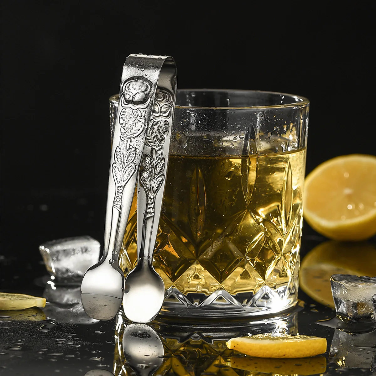 DECHOUS Clip Eleganti A Forma Di Rosa - Set Da 2 Pinze In Acciaio Inox Per Ghiaccio E Cocktail - Foto 11