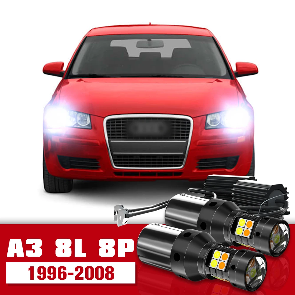 2pcs Dual Mode Turn Signal+daytime Running Light Accessories Led Drl