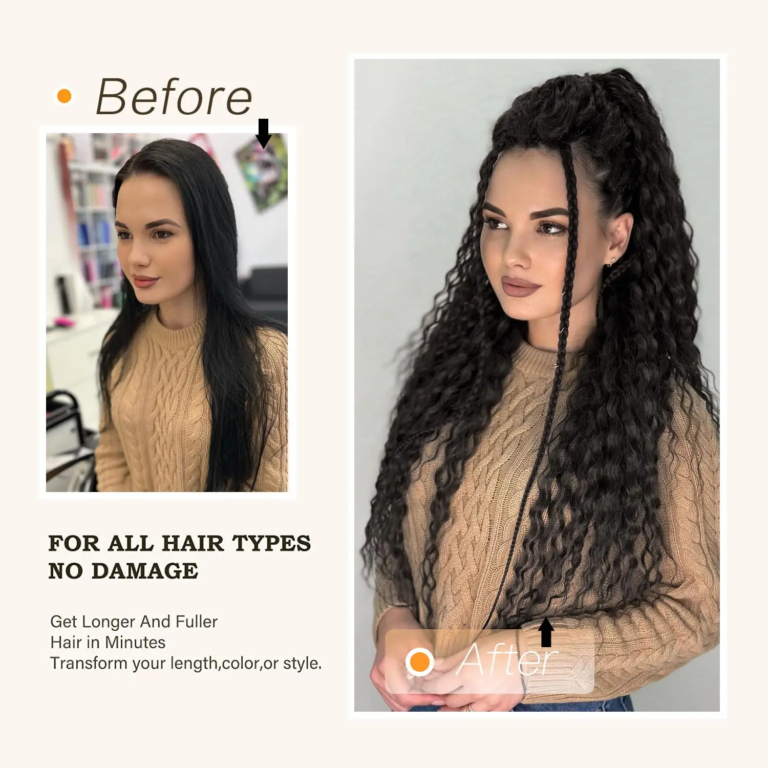 65CM synthetic drawstring corn wave ponytail extension female curly wavy clip in ponytail hair extension accessories clip in ponytail hair extension,synthetic ponytail,synthetic hair accessories,clip in ponytail extensions
