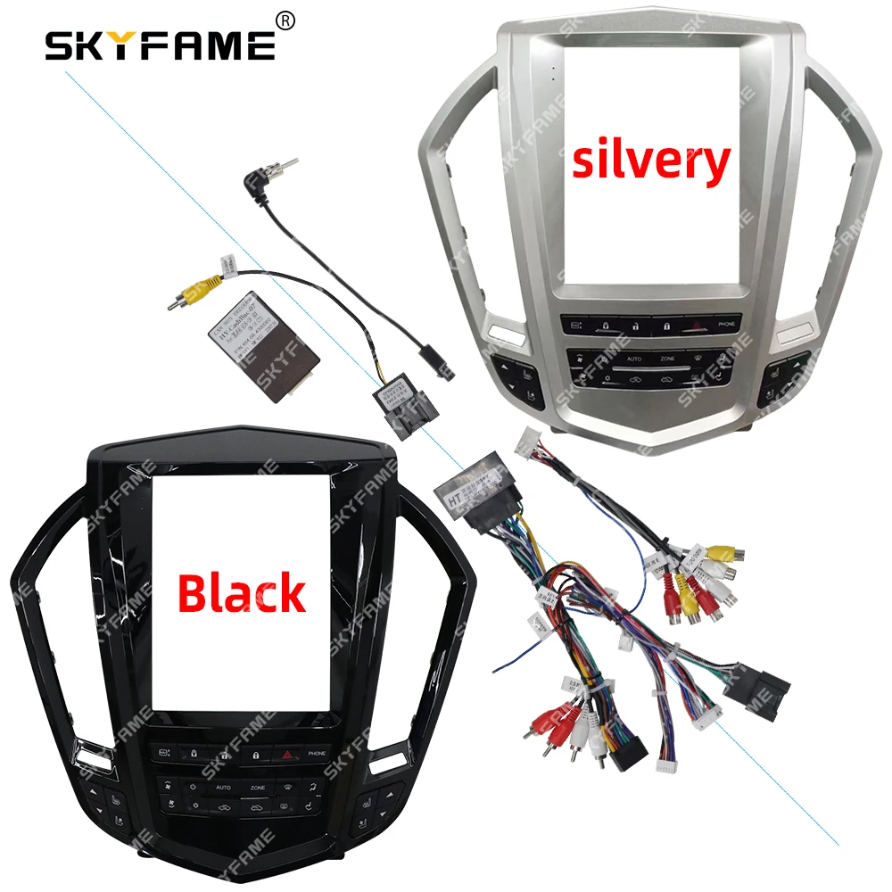 SKYFAME Car Frame Fascia Adapter Canbus Box Decoder For Cadillac SRX Tesla  Style Android Radio Dash Fitting Panel Kit - AliExpress