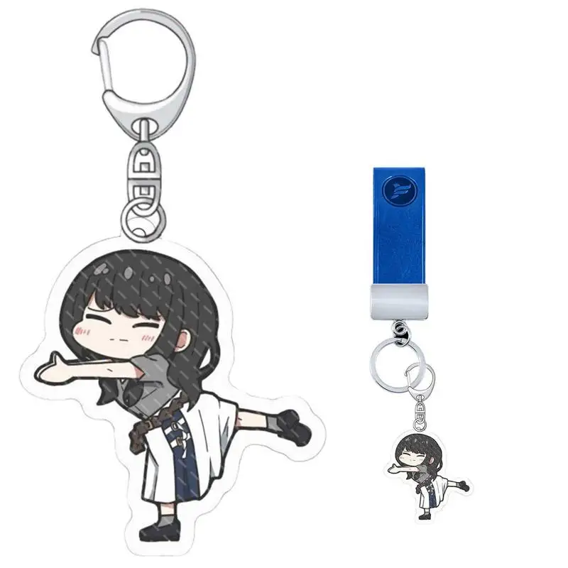 

Cartoon Nishikigi Chisato Takina Inoue Mizuki Nakahara Key Chain Anime Lycoris Recoil Acrylic Keychain For Fans Cosplay Props