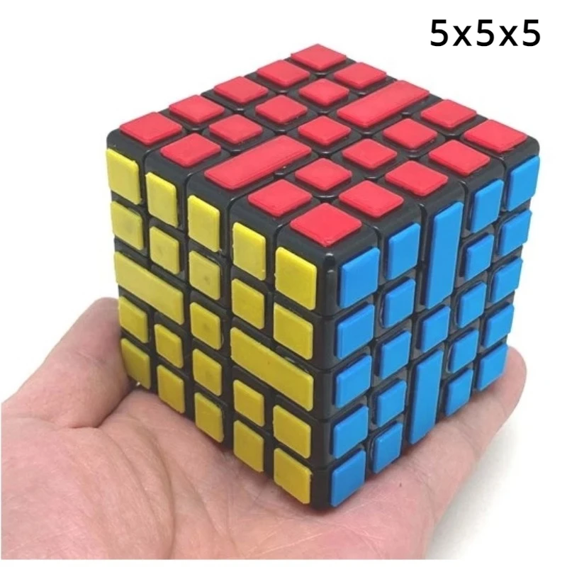 

Calvin's Puzzle 5x5x5 Cube 4x5x5 B455 Bandage Cube Black Body Magic Cube Children's Educational Toy Games and Puzzles