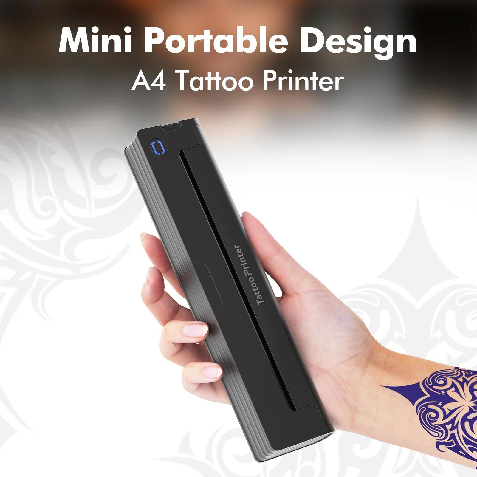 Tattoo Transfer Printer Automatic Fast Printing Bluetooth Portable Tattoo Stencil Maker Suitable For Small Business Wireless