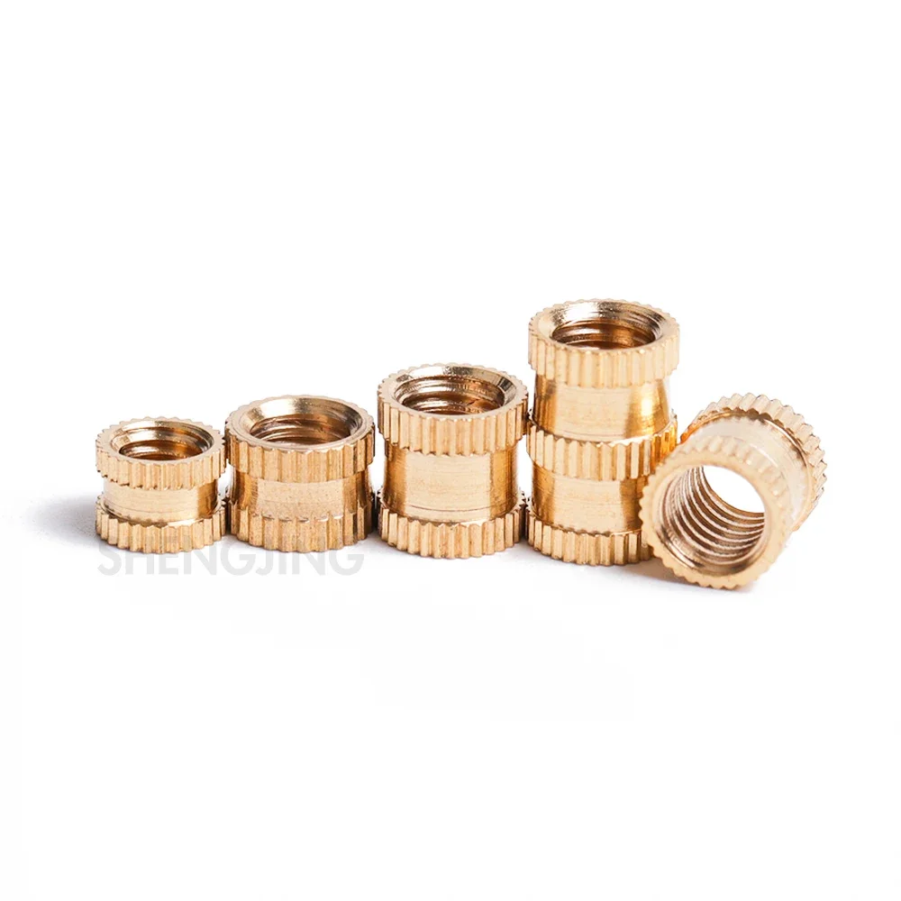 Metric Brass Threaded Inserts Assortment Kit up to 1230 M1 M2 M2.5 M3 M4 M5 M6 M8 M10 Knurled Nuts Heat Set for 3D Components