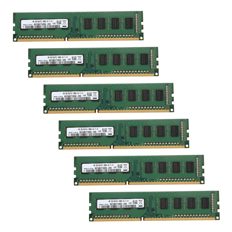 

6X DDR3 2 Гб ОЗУ 1333 МГц для настольного ПК Память 240Pin 1,5 В Новый Dimm