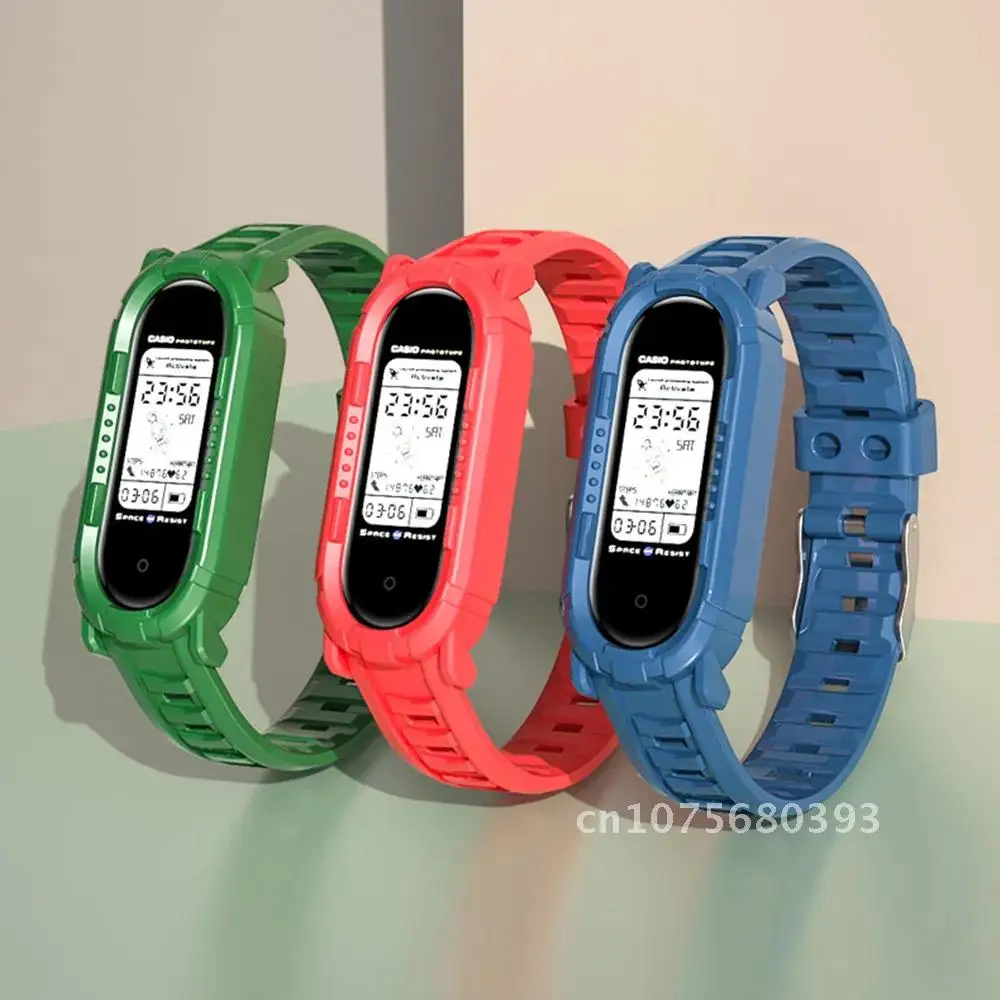 

Soft Silicone Wristband Replacement Bracelet Correa For Xiaomi Mi Band 7 6 5 4 Strap MiBand 3 4 7 6 5 Mi7 Band7 Watch Strap