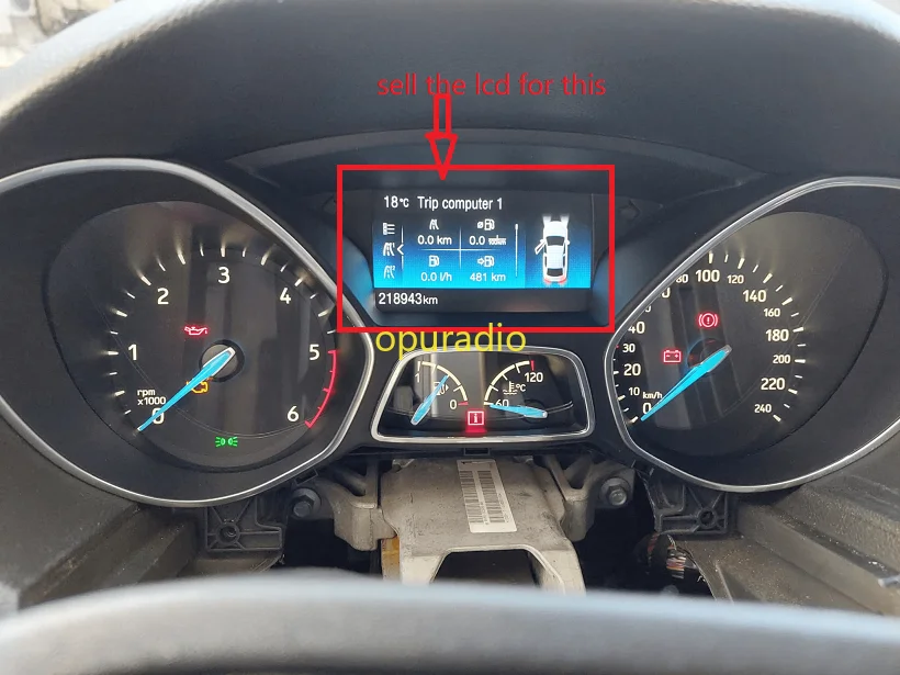 LCD Display Color Screen Dashboard Pixel Replacement Ford Escape/Focus 2013-16 RGB LQ042T5DZ11/13K 102x70mm Car Accessories car display monitor lcd display car display assembly