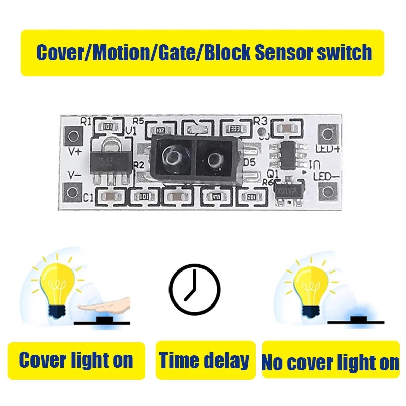 Cover Motion Hand Sweep Sensor Switch Kitchen Under Cabinet Wardrobe LED Lights Accessories Hand Wave Control Switch for Strip