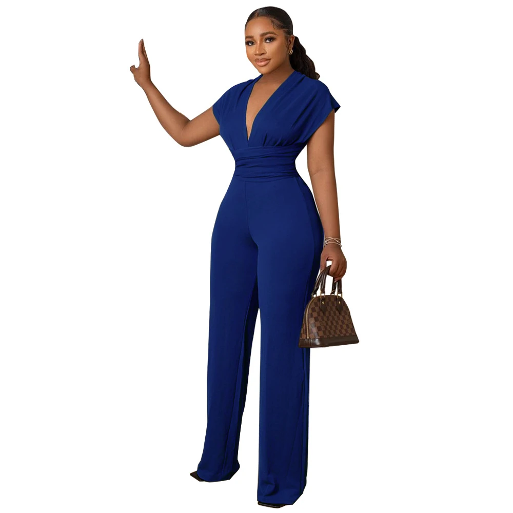 Women Jumpsuit Spring Summer Solid Casual Loose Jumpsuit for Women